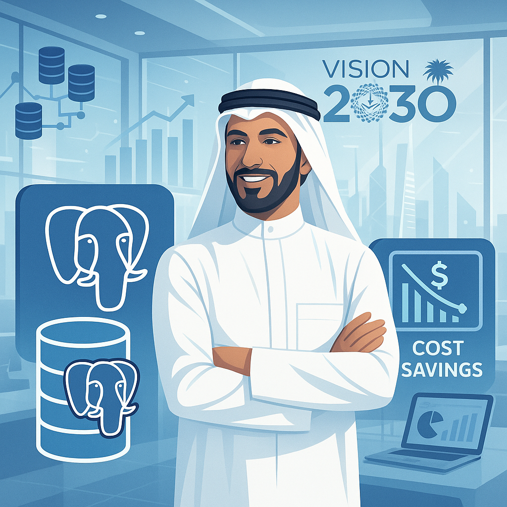 Explore how CYBERTEC's PostgreSQL Enterprise can help Saudi fintech enterprises achieve significant cost savings while aligning with Vision 2030.