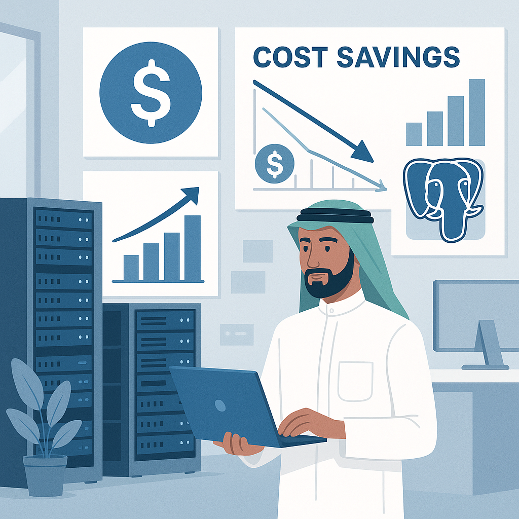 Discover how CYBERTEC PostgreSQL Enterprise can drive significant cost savings for Saudi enterprises, aligning with Vision 2030 goals.